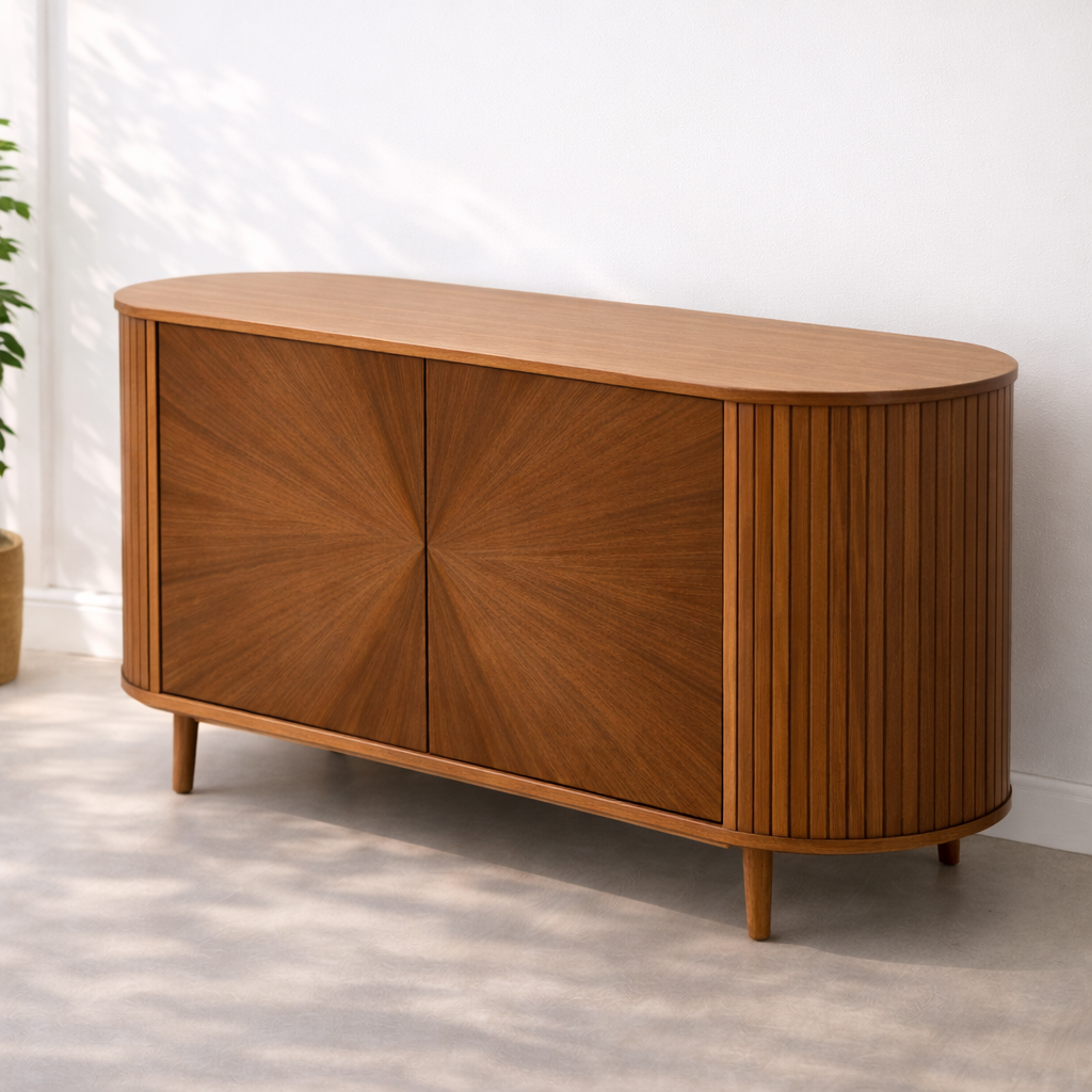 Modern Wooden Sideboard (150 × 45 × 75 cm)