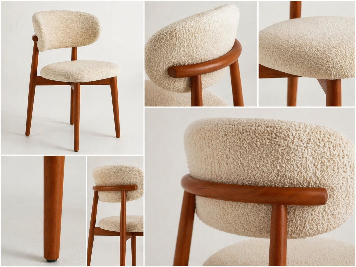 Round Dining Table Set – 4 Chairs (100 cm Diameter)