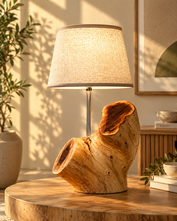 ROOTED LIGHT — Natural Root Wood Lamp