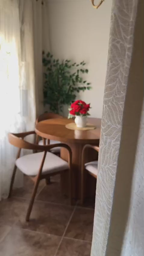 Round Dining Table Set – 4 Chairs (120 cm Diameter)
